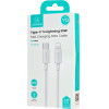 Usams ������� Lightning �� USB-C US-SJ712, 30W, 480Mbps, 1m, ����� - (SJ712USB02)