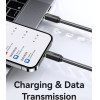 Usams ������� Lightning �� USB-C US-SJ735, 30W, 480Mbps, 1m, ����� - (SJ735USB02)