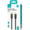 Usams ������� Lightning �� USB-C US-SJ735, 30W, 480Mbps, 1m, ����� - (SJ735USB01)
