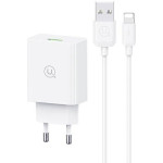 Usams ��������� ������ �� ������� Lightning, USB, 18W, ������ - (SCXLTZ03)