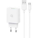 Usams ��������� ������ �� ������� Micro USB, USB, 18W, ������ - (SCXLTZ01)