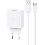 Usams ��������� ������ �� ������� USB-C, USB, 18W, ������ - (SCXLTZ02)