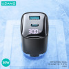 Usams ��������� ������ US-CC229, Usb & USB-C, 30W, GaN, ������ - (CC229TC02)