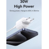 Usams ��������� ������ US-CC251, USB-C, 30W, GaN, ������ - (CC251TC01)