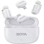 BOYA Mini Iphone Lightning & Type-C White - 2,4GHz 2mIc Wireless Microphone With Charging Box - (BOYA mini-13)