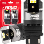 AMiO ������ P27/7W 12/24V 6.000K 4SMd Led CAN-Bus ����� Pro Series - 2 ���. - (03588)