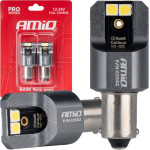 AMiO ������ T4W BA9s 12/24V 6.000K 4xSmd Led Full CAN-Bus ����� 3030 Pro Series - 2 ���. - (03582)