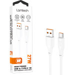 Lamtech High Power Cable Usb To TYPE-C 1M 27W White - (LAM114512)
