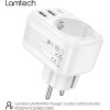 Lamtech Multifunctional Wall Socket 1xSchuko 2xUsb 1xTYPE-C PD20W - (LAM114482)