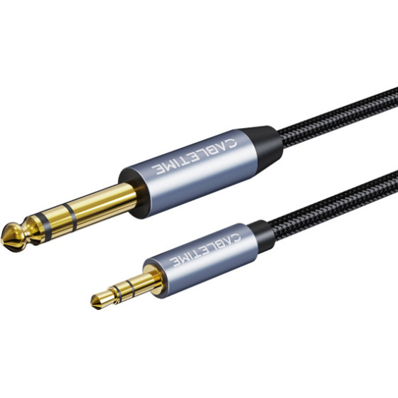 Cabletime ������� ���� 3.5mm �� 6.35mm CT-AV321-H11G, 2m, �����