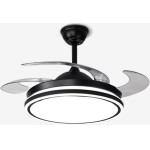 Homelighting Se Led 36 Fama Black Fan 105x35cm 36W IP20 3CCt 2 Years Warranty - (77-50618)