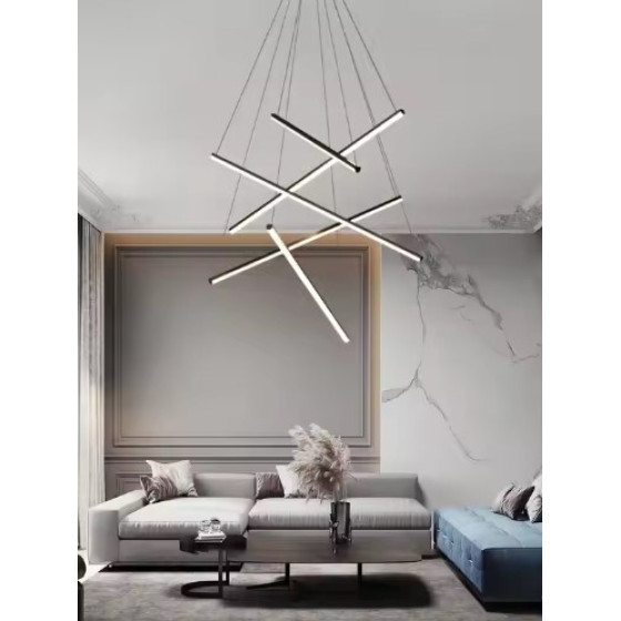 Homelighting Se Led 50 Beatrice Black Pendant 80x8x16cm 50W IP20 3CCt 2 Years Warranty - (77-50607)