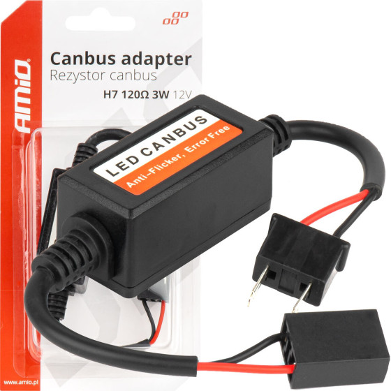 AMiO ��������� ��� ������ Led H7 12V 3W 120� (���������-������-CANCELLER) - 1 ���. - (04088)