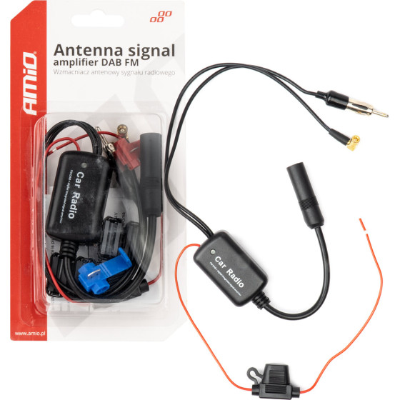 AMiO ��������� ������� ������� 12V - DAB/Fm - 1 ���. - (04134)