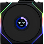Lian Li Uni Fan TL-Lcd Wireless 120 Black (1pc) Case Fan - (G99.12TLLCD1W1B.00)
