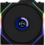 Lian Li Uni Fan TL-Lcd Wireless Reverse 120 Black (1pc) Case Fan - (G99.12RTLLCD1W1B.00)