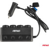 AMiO ���������� �������� ��������� 12/24V 216W Max �� 2 ����� Usb PD30W/QC3.0 - 1 ���. - (04175)