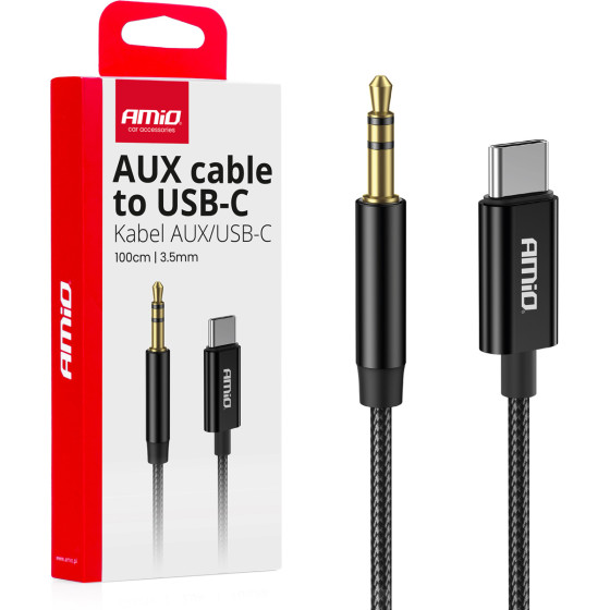 AMiO ������� �������� ���������� ��� USB-C �� Aux Mini Jack 3.5mm 1m - 1 ���. - (04294)