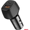 AMiO ��������� �������� �� 2 ����� USB-A Quick CHARGE+USB-C 20W ����� - 1 ���. - (04282)