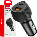AMiO ��������� �������� �� 2 ����� USB-A Quick CHARGE+USB-C 38W ����� - 1 ���. - (04283)