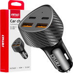 AMiO ��������� �������� �� 4 ����� 2xUSB-A+2xUSB-C 50W ����� - 1 ���. - (04284)