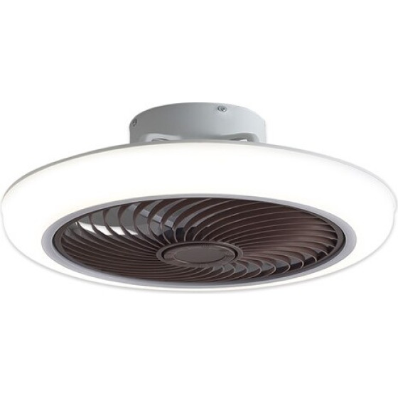 Homelighting Se Led F46 Dalton Brown Fan 30W*2 Smart With Control 46x46x20cm 3000k-6500k 85-265V 2 Years War - (77-50623)