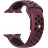 Ksix Smartwatch Strap Sport For Apple Watch Series 38/40/41mm Crimson Black - (B0931SP09)