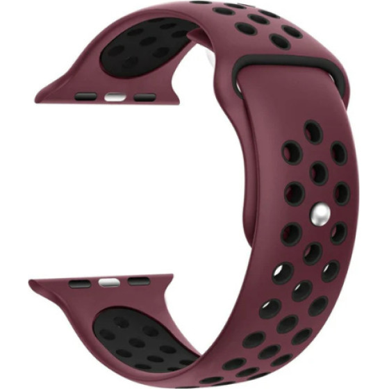 Ksix Smartwatch Strap Sport For Apple Watch Series 38/40/41mm Crimson Black - (B0931SP09)