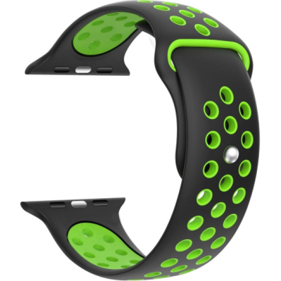 Ksix Smartwatch Strap Sport For Apple Watch Series 42/44/45/49mm Black Green - (B0930SP01)