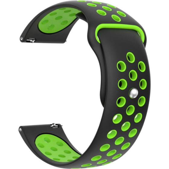 Ksix Smartwatch Strap Sport Universal 22mm Black Green - (B0932SP01)