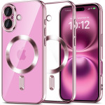 Tech-Protect Magflex Case Iphone 16 Shiny Rose Backcover - (TPMFIP16SR)