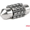 AMiO �������� ����������� 31mm 12/24V C5W 5500K 12xSmd 2016 CAN-Bus Festoon (�����) ���� - 2 ���. - (04235)