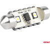 AMiO �������� ����������� 36mm 12/24V C5W 5500K 12xSmd 3838 CAN-Bus Festoon (�����) ���� - 2 ���. - (04248)