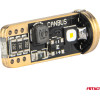 AMiO �������� T10 W5W 12V/24V Led CAN-Bus 3xSmd 3838 ����� 5500K ���� - 2 ���. - (04246)
