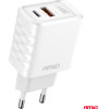 AMiO ��������� �� ������� ����� �� 2 ����� USB-A+USB-C 38W 100-240V ����� - 1 ���. - (04287)