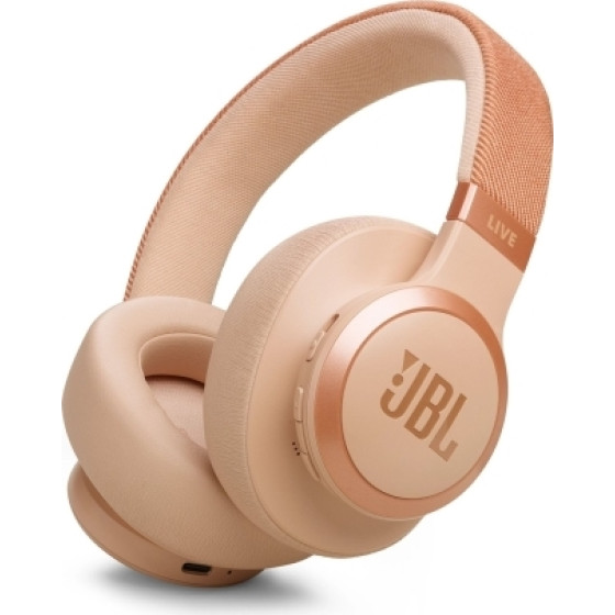 JBL Live 770NC Over Ear Bluetooth Headset Sand Eu - (JBLLIVE770NCSAT)