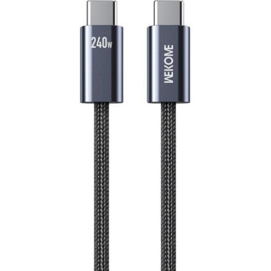 WK Charging Cable 240W TYPE-C/TYPE-C Black 1m - (WDC-23)