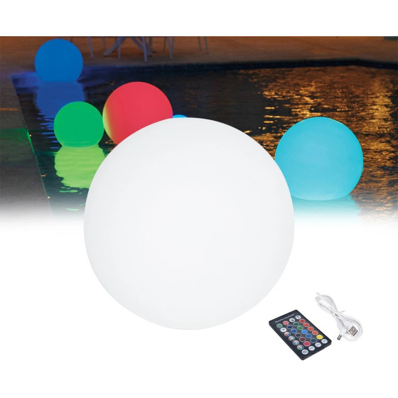GloboStar �������� ��������� ����� ���������� ����� - ������� Led Globe 5W �20 ���������������� ��������� �� ������� Usb - �������� ��� �������� ����������� Ir ��������� IP68 ��������� Rgbw - (85362)