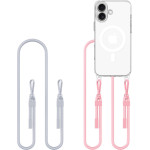 Tech-Protect Flexair Chain Mag Case Iphone 16 Grey Pink Backcover - (TPFCMIP16GP)