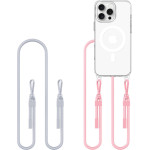 Tech-Protect Flexair Chain Mag Case Iphone 16 Pro Grey Pink Backcover - (TPFCMIP16PGP)