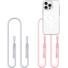 Tech-Protect Flexair Chain Mag Case Iphone 16 Pro Max Grey Pink Backcover - (TPFCMIP16PMGP)