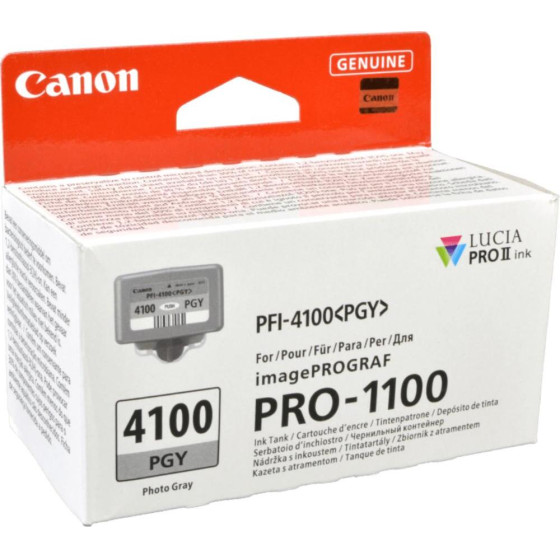 Canon ������ Inkjet PFI4100PGy Photo Grey - (6784C001)