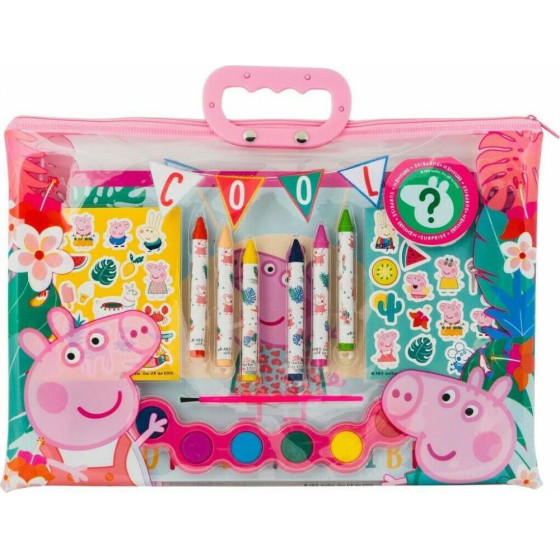 As Drawing Set Peppa Pig Transparent Bag (1023-68002)