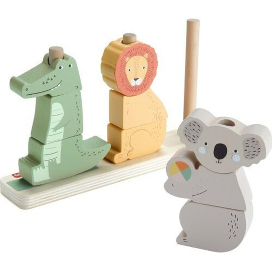 Fischer-Price: Wooden Stack Sort Animals (HXV04)