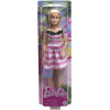 Mattel Barbie 65th Anniversary - Blonde Doll With Pink Striped Dress (HTH66)