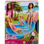 Mattel Barbie Doll With Pool Slide Playset (HRJ74)
