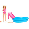 Mattel Barbie Doll With Pool Slide Playset (HRJ74)
