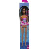 Mattel Barbie: Beach - Light Brown Hair Doll Wearing Tropical Pink And Orange Swimsuit (HXX50)