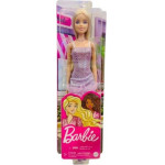 Mattel Barbie: Glitz Outfits - Brown Hair Doll With Purple Dress (HJR93)