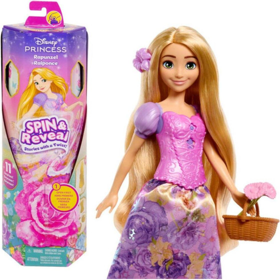 Mattel Disney Princess: Spin Reveal - Rapunzel (HTV86)